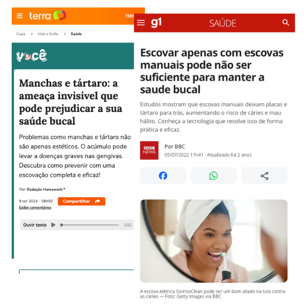 Escova Elétrica SorrisoClean - Acabe Com o Mau Hálito e Placas Bacterianas Hoje!